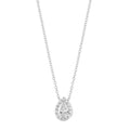 Effy 14K White Gold Lab Grown Diamond Pear Pendant Necklace