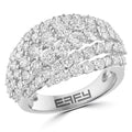 Effy 14K White Gold Lab Grown Diamond Statement Ring