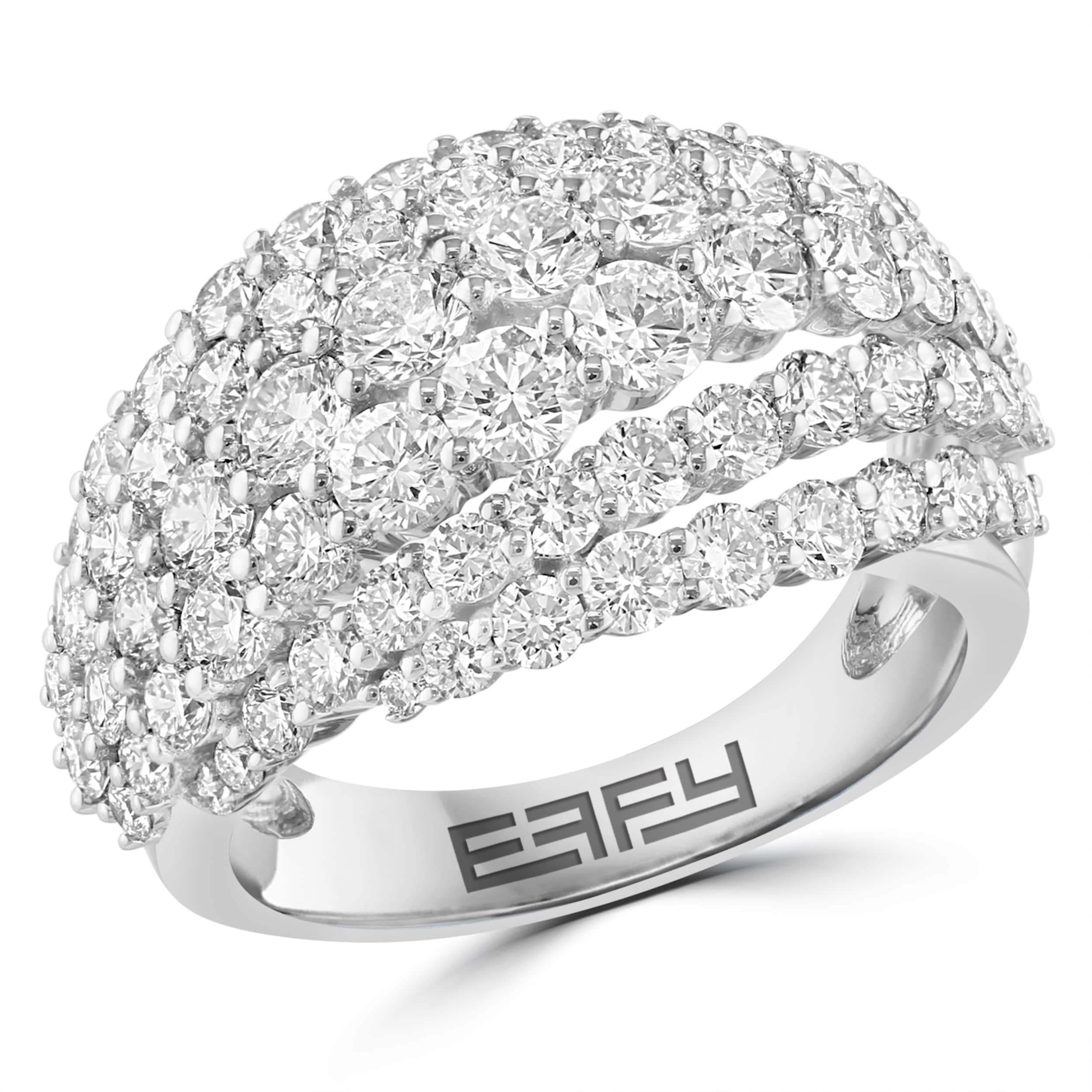 Effy 14K White Gold Lab Grown Diamond Statement Ring
