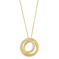 Effy 14K Yellow Gold Diamond Crossover Pendant Necklace