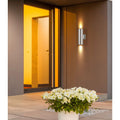 Eglo Ascoli 2 Light Stainless Steel Outdoor Sconce