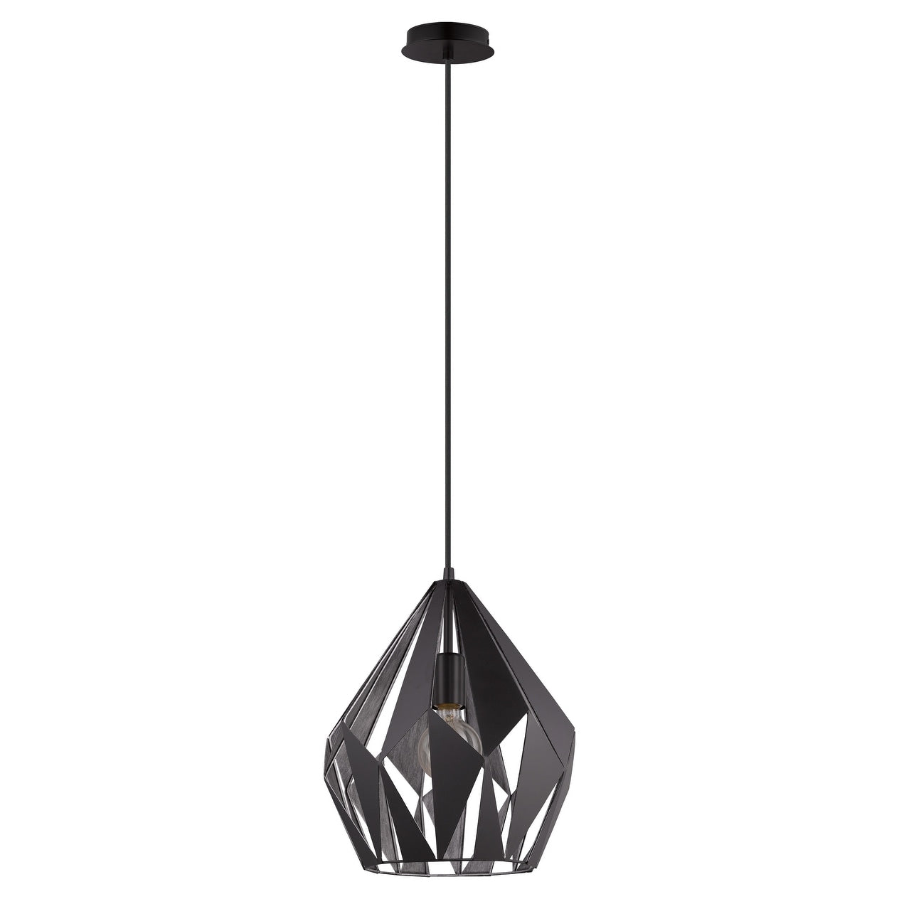 Eglo Carlton Black Silver Pendant
