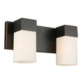 Eglo Ciara Springs 2 Light Vanity Light In Oil Rubbed Bronze