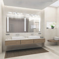 Eglo Metrass 3 Led Vanity Light W Chrome Finish Satin Plastic Shade