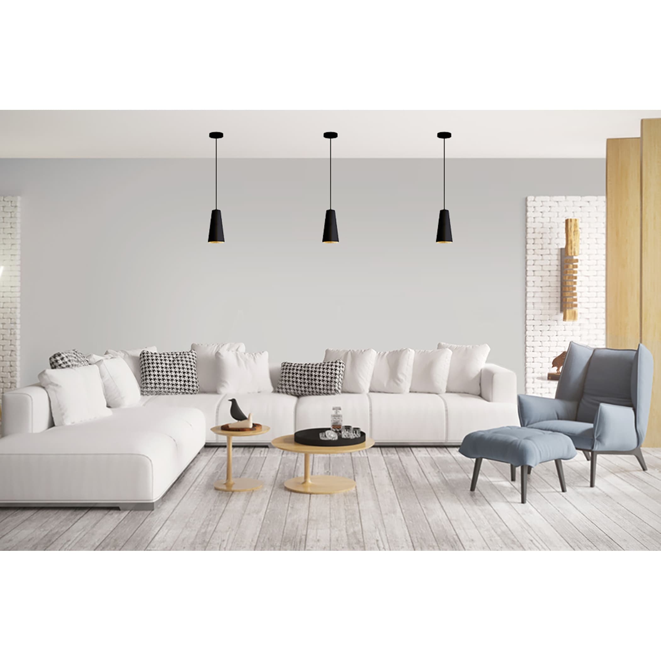 Eglo Pratella 1 Brushed Gold 1 Light Mini Pendant
