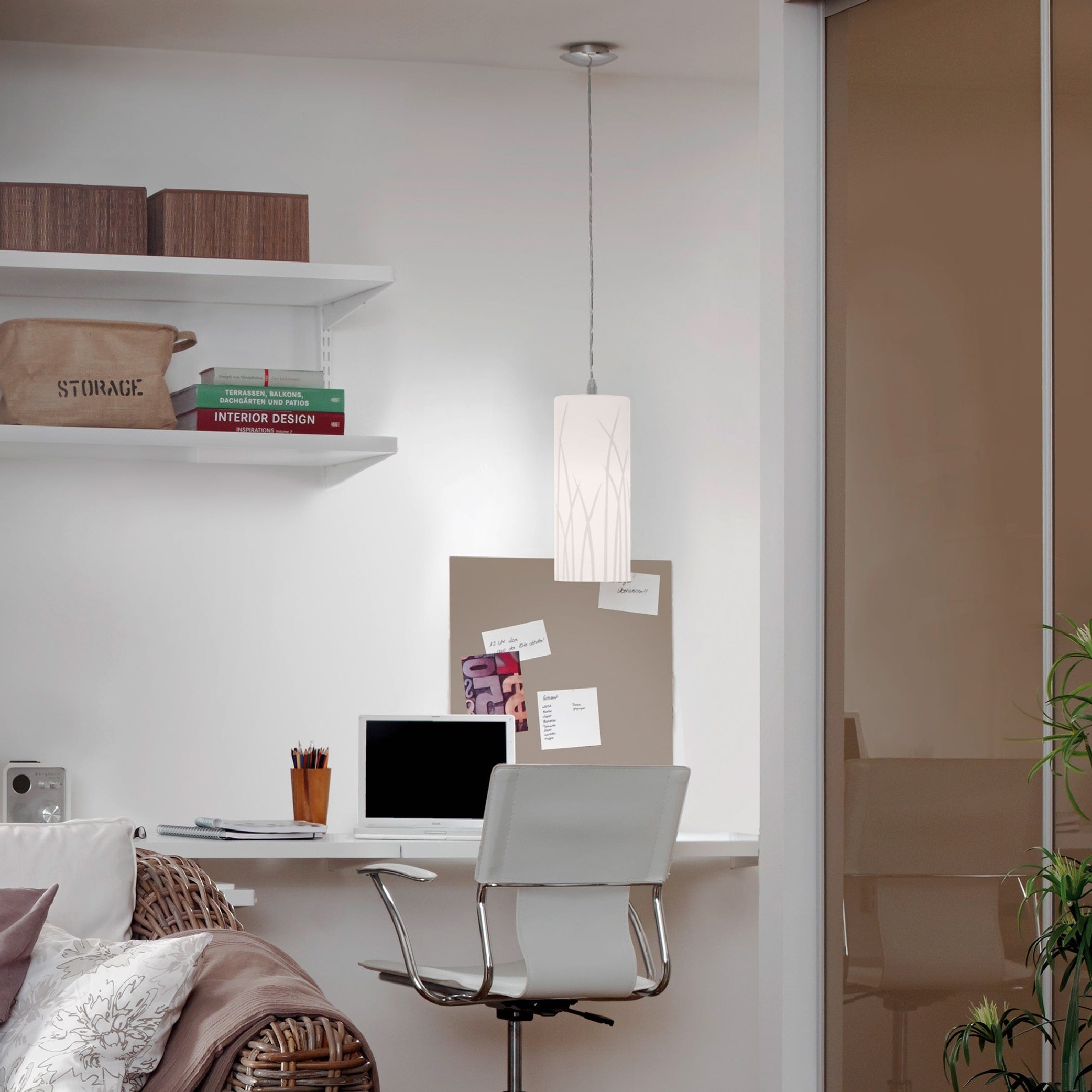 Eglo Rivato 1 X 100 Mini Pendant W Chrome Finish White Chrome Decor