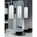 Eglo Rivato 3 X 100 Mulit Light Pendant W Chrome Finish White Chrome Decor