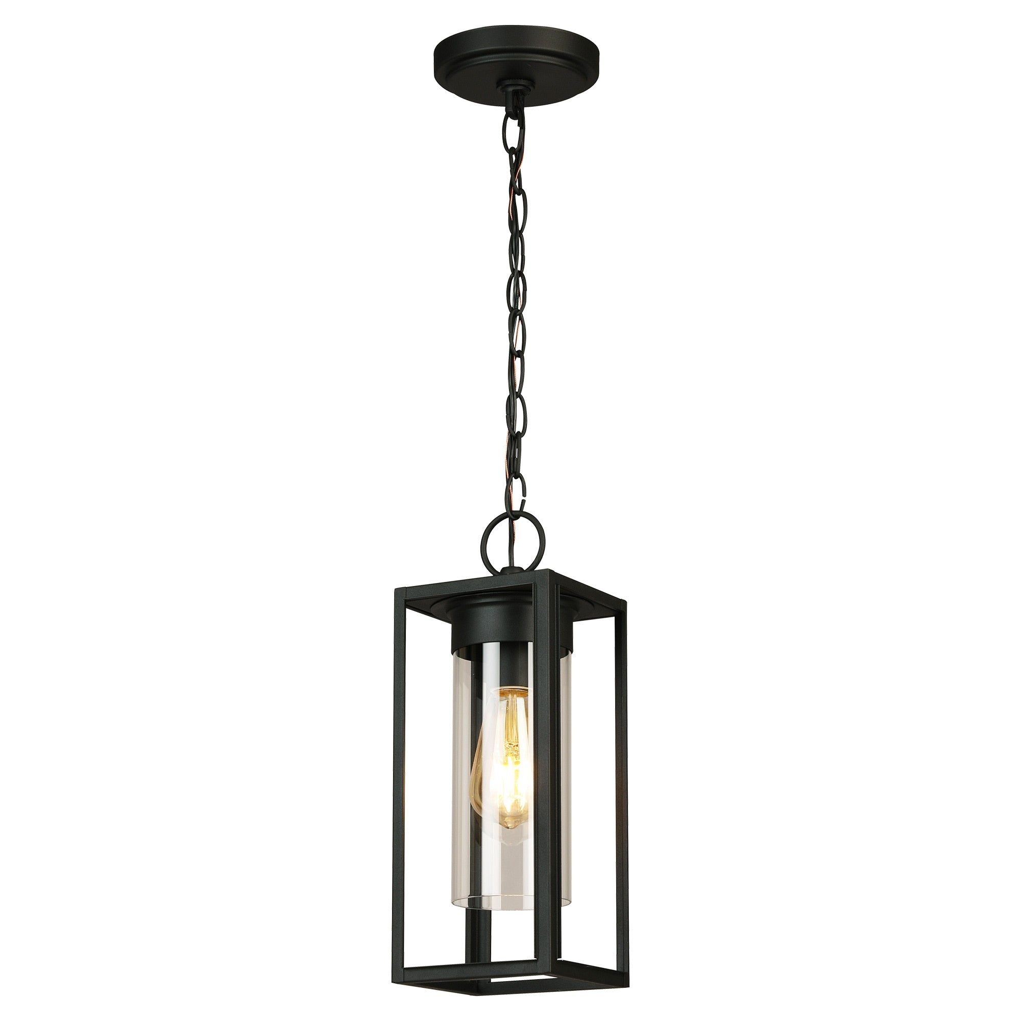 Eglo Walker Hill 14 Inch Outdoor Pendant In Oil Rubbed Bronze