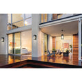 Eglo Walker Hill Outdoor Wall Light With Matte Black Finish And Clear Glass