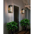 Eglo Walker Hill Outdoor Wall Light With Oil Rubbed Bronze Finish And Clear Glass