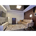 Eglo Westlinton 1 Light White And Gold Leaf Floor Lamp With White Metal
