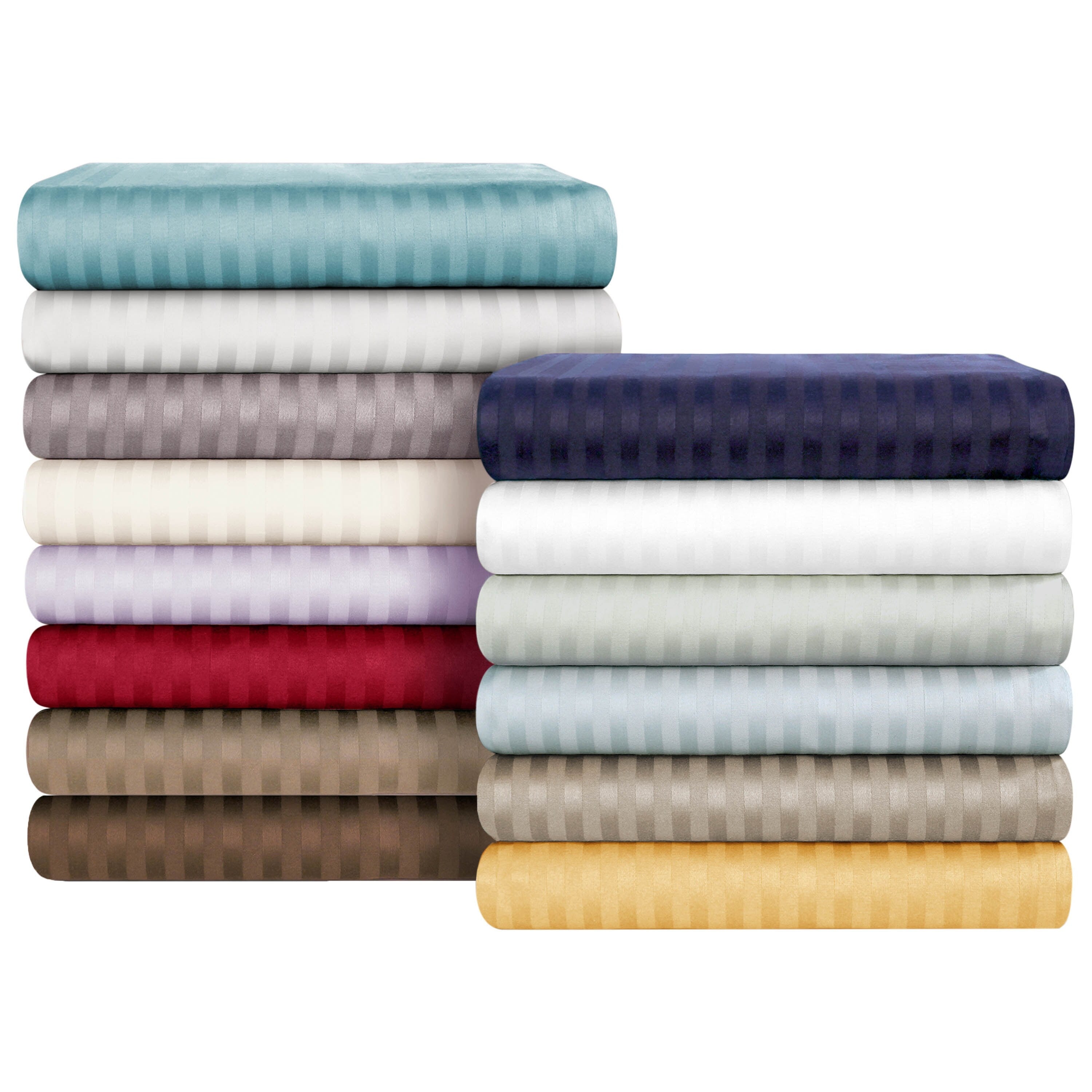 Superior Egyptian Cotton 650 Thread Count Stripe Duvet Cover Set