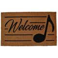 Eighth Note Welcome Outdoor Doormat