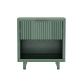 Elara 18 Inch Solid Wood Mid Century 1 Drawer Nightstand
