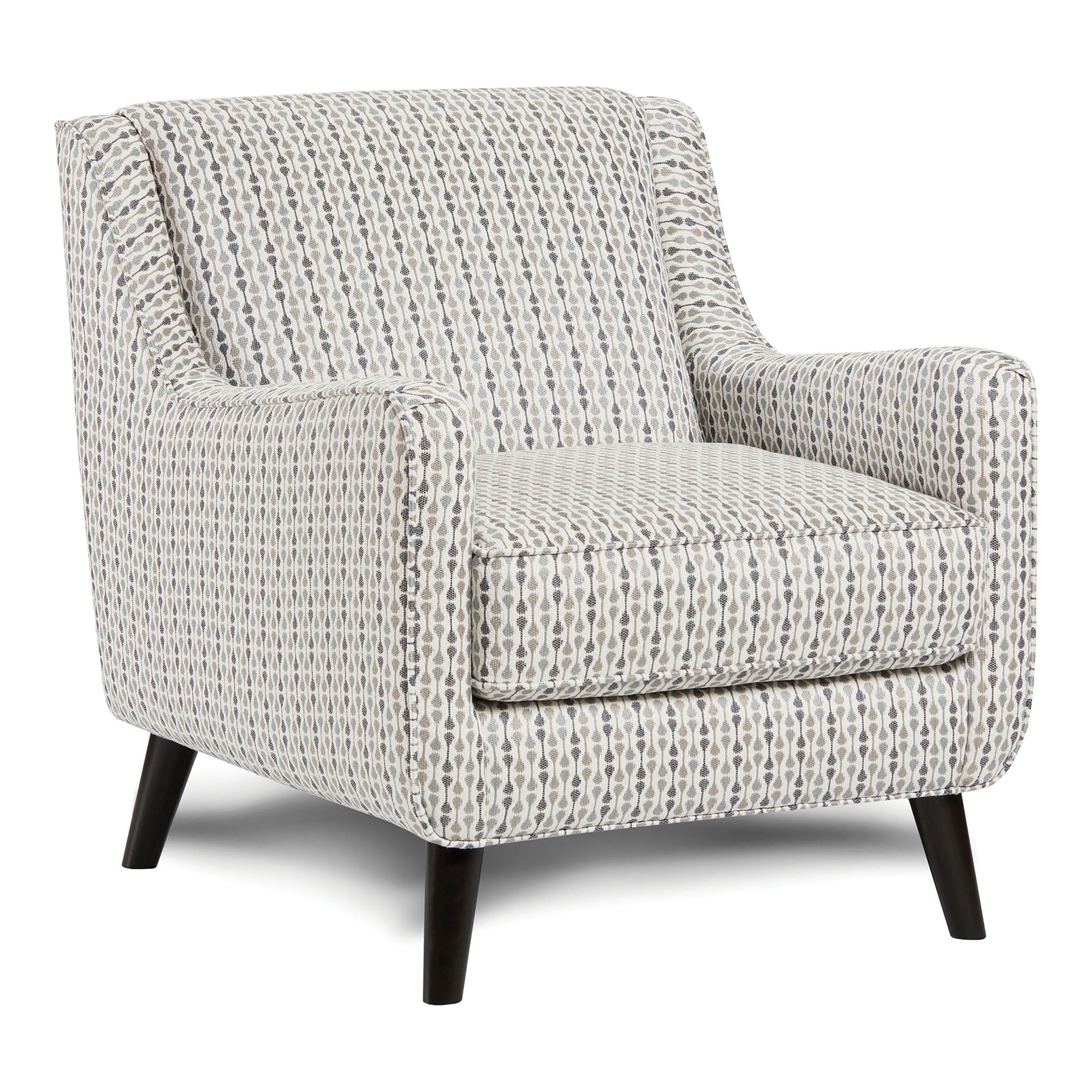 Furniture Of America Sassa Transitional Stripe Pattern Armchair