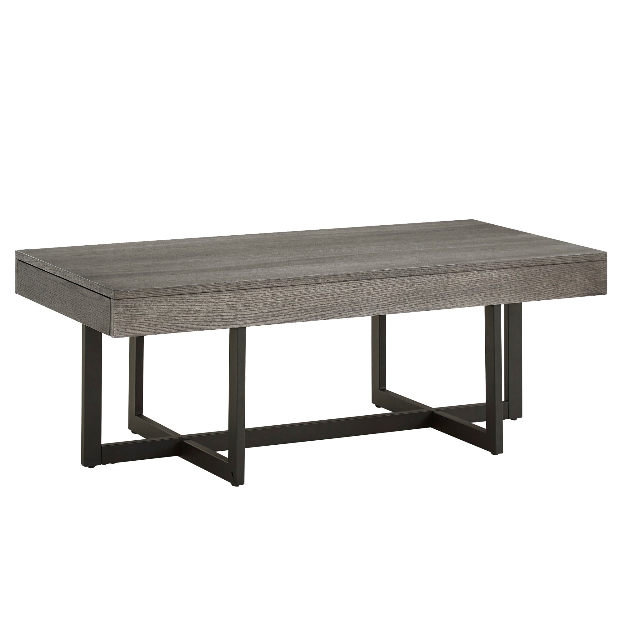 Eldersley Wood Finish Coffee Table With Two Drawers By Inspire Q Modern