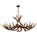 Eldora 49 10 Light Rustic Farmhouse Adjustable Resin Antler Led Chandelier