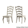 Eleanor Black Farmhouse Trestle Base French Ladder Back 6 Piece Dining Set By Inspire Q Classic
