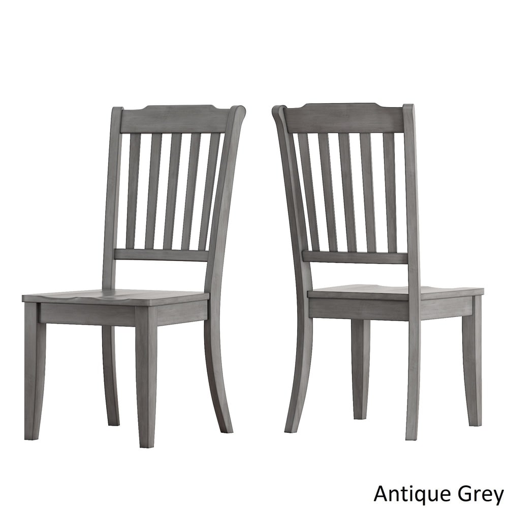 Eleanor Black Round Solid Wood Top 5 Piece Dining Set Slat Back By Inspire Q Classic