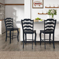 Eleanor French Ladder Back Wood Counter Chair Set Of 2 By Inspire Q Classic
