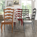 Eleanor French Ladder Back Wood Dining Chair Set Of 2 By Inspire Q Classic