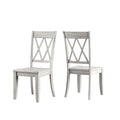 Eleanor Oak Farmhouse Trestle Base 6 Piece Dining Set X Back By Inspire Q Classic