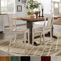 Eleanor Panel Back Wood Counter Chair Set Of 2 By Inspire Q Classic