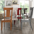 Eleanor Panel Back Wood Dining Chair Set Of 2 By Inspire Q Classic