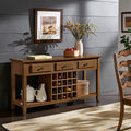 Eleanor Two Tone Wood Wine Rack Buffet Server By Inspire Q Classic