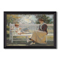 Eleanor And Benny 1916 Frank Weston Benson Custom Framed Canvas