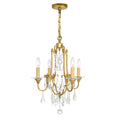 Gracewood Hollow Zaagap 4 Light Chandelier With Oxidized Bronze Finish