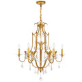 Copper Grove Plans 6 Light Chandelier With Oxidized Bronze Finish