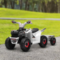 Electric Atv Ride On Car With Cargo Trailer Battery Powered Electric Car With Wear Resistant Wheels