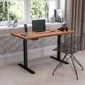 Electric Height Adjustable Standing Desk 48 Wide X 24 Deep