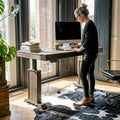 Electric Standing Desk With Memory Control Adjustable Height Sit Stand Desk Computer Desk Home Office Workstation