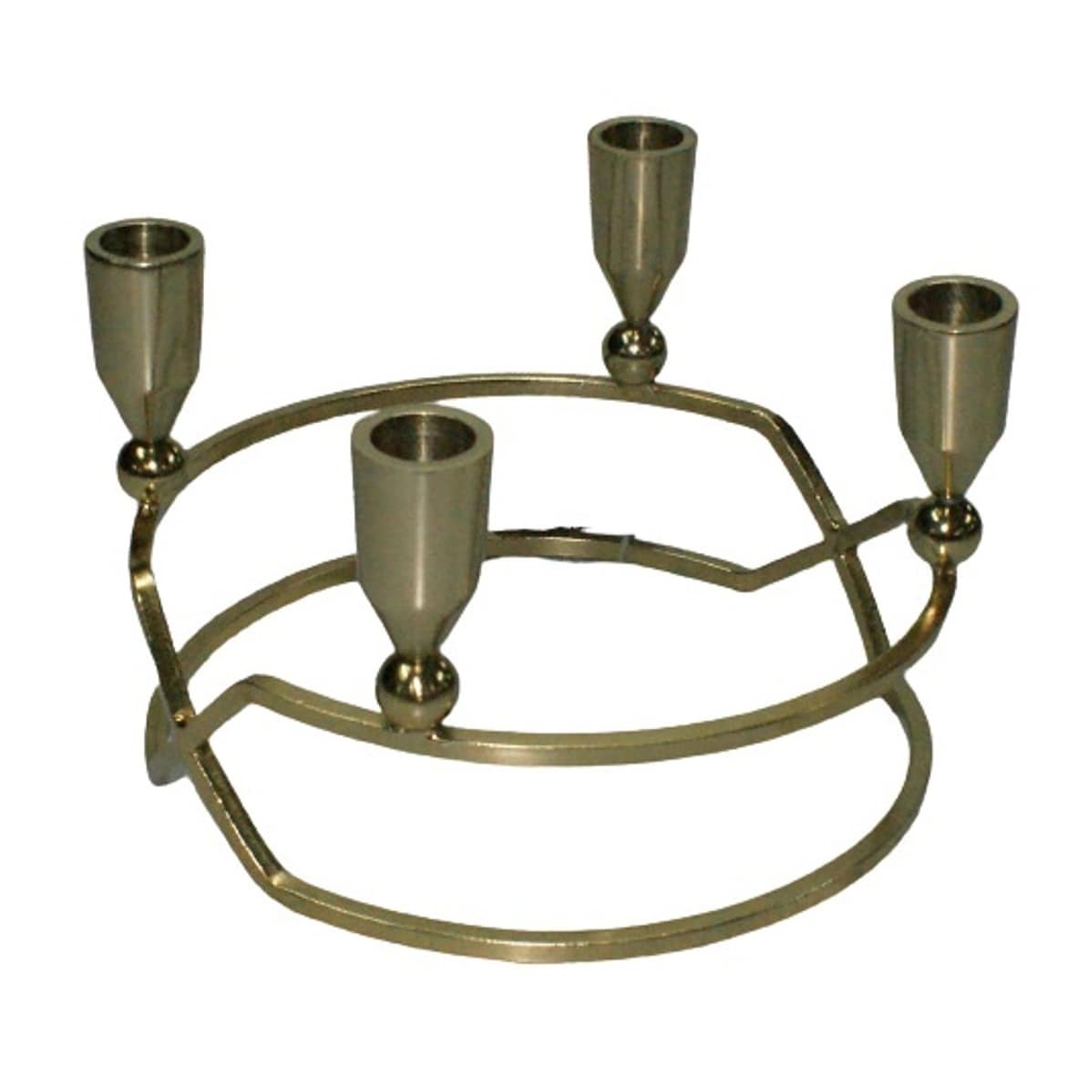 Elegance Antique Gold 4 Lite Candle Holder