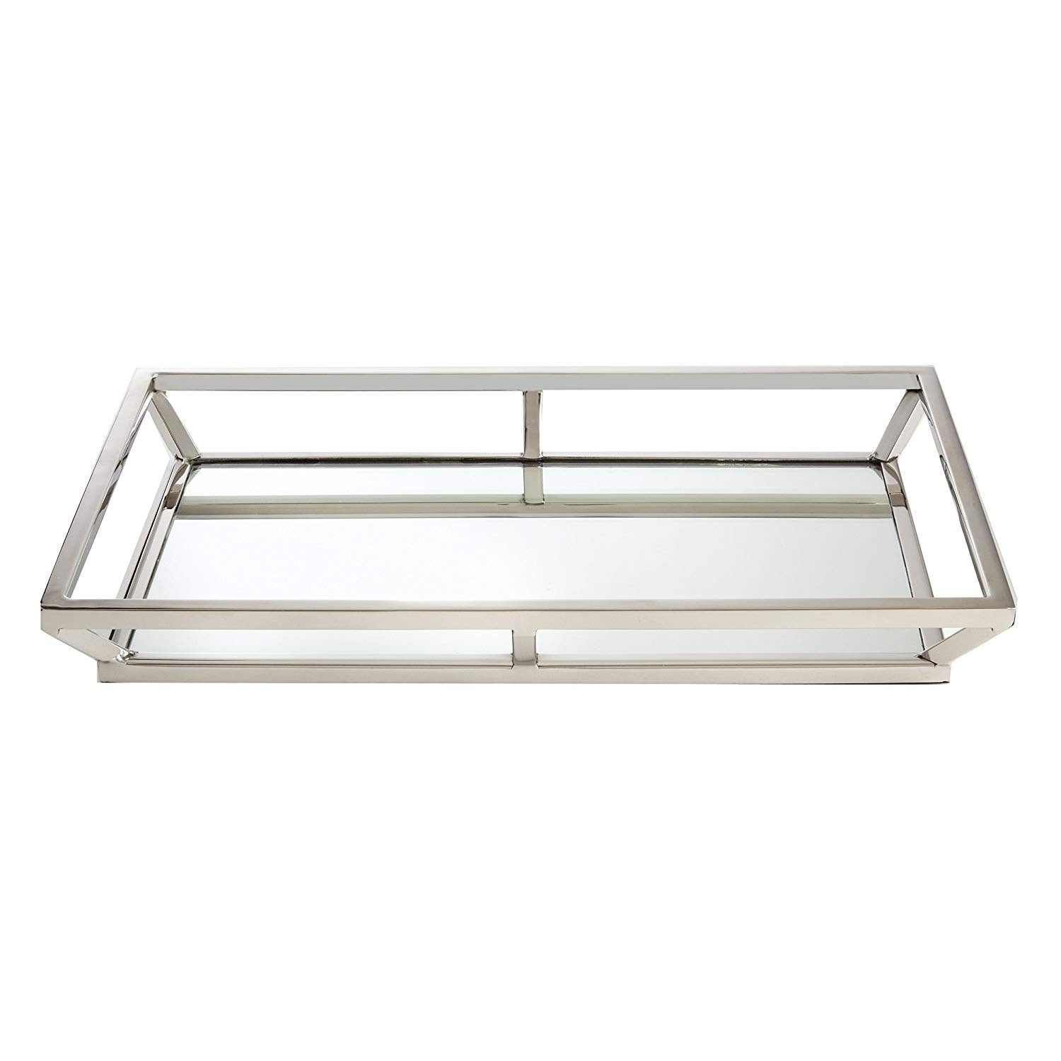 Elegance Large Beam Rectangular Mirrored Tray 16 X 10..25