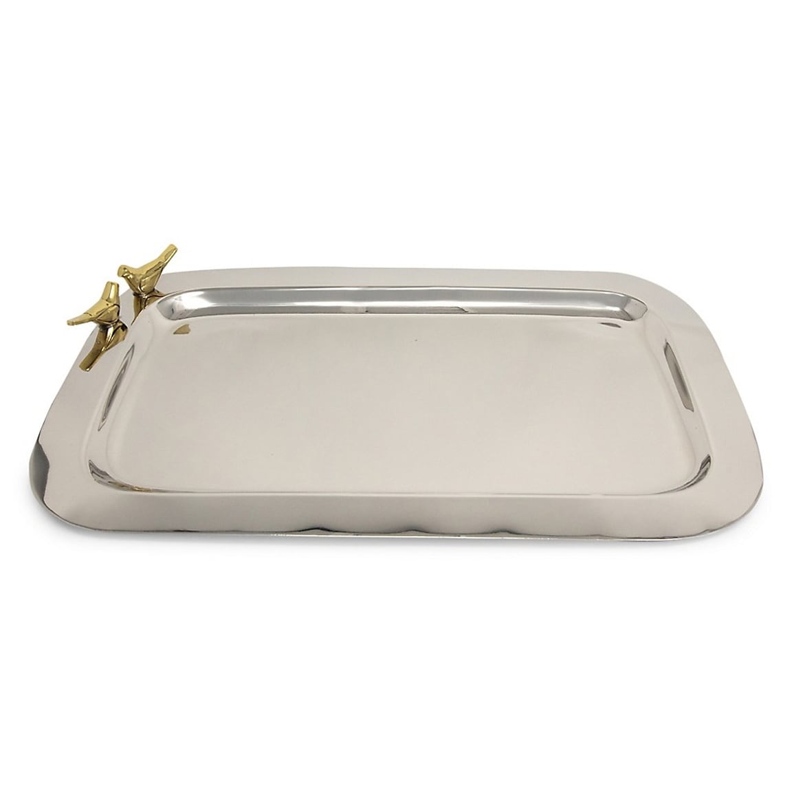 Elegance Love Birds Rectangular Tray 15.25 X 9