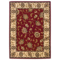 Style Haven Elegant Florals Red Ivory Area Rug 910 X 129