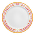 Elegant Gold Chord Rim Disposable Plastic Plate Packs Party Supplies