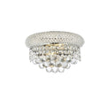Elegant Lighting 12 Inch 2 Light Chrome Royal Cut Crystal Clear Wall Sconce