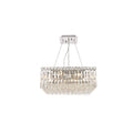 Elegant Lighting Chrome Royal Cut Crystal Clear 20 Inch Hanging 12 Light Chandelier