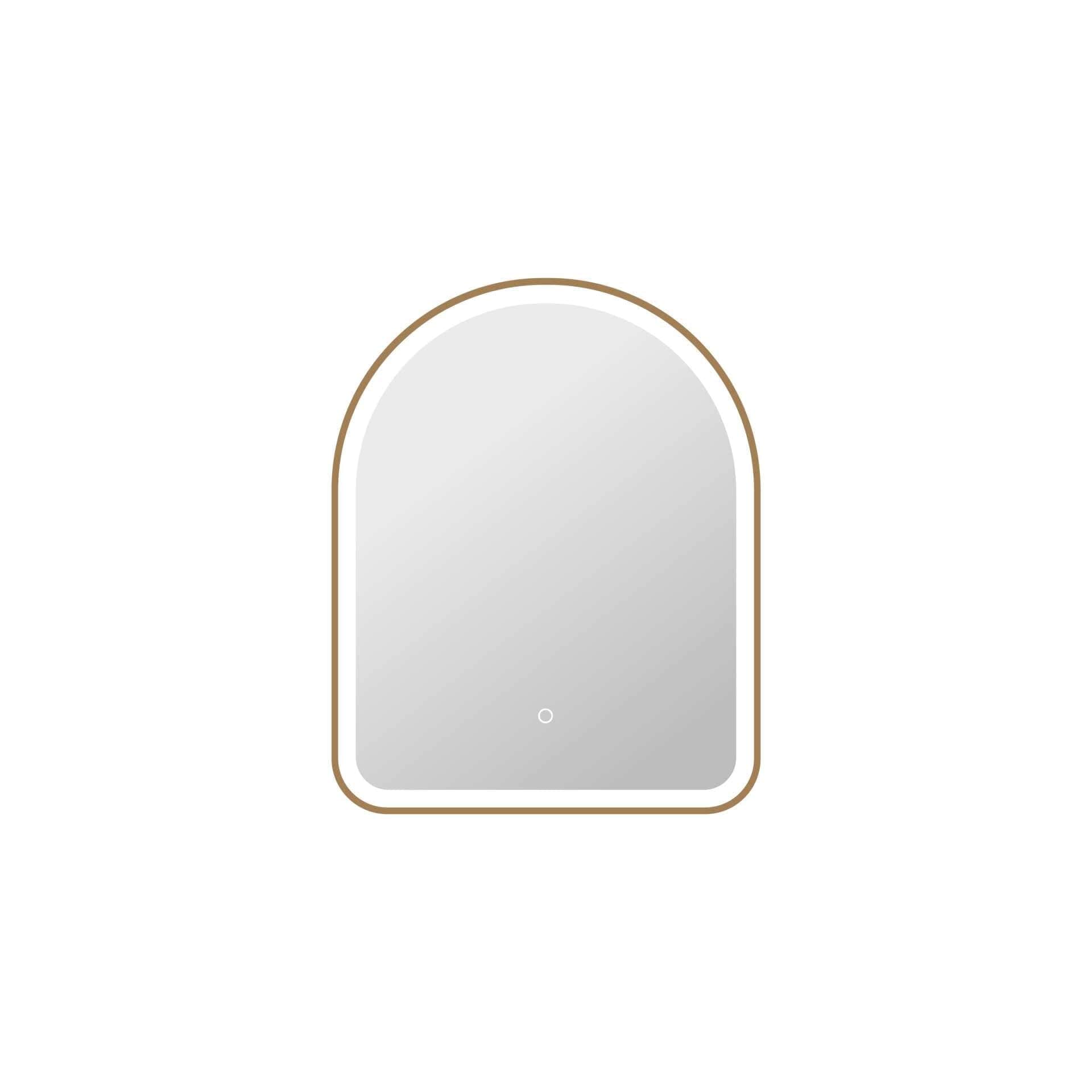 Elegant Lighting Mre6D2430 Harmoni 24 W X 30 H Arched Flat Aluminum