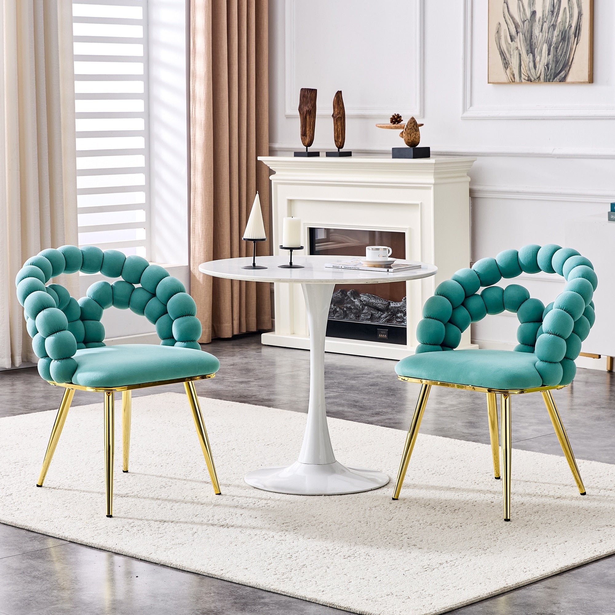 Elegant Side Chair Gold Teal Reception Chair Accent Chair Leisure Chair Meeting Room Chair Office Chair With Metal Legs