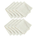 Elegant Woven Leaves Jacquard Damask Napkin Set Of 8 17 X17