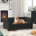 Elegant Rectangular Pet Bed For Small And Medium Sized Dogs Durable Elevated Dog Sofa Bed Comfortable Dog Sofa