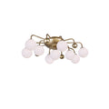Carson Carrington Dadesjo 9 Light Sun Gold Flush Mount