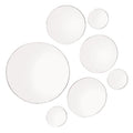 Elements Glass Round Mirrors Set Of 7