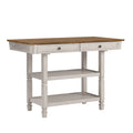 Elena Two Tone Antique Kitchen Island Buffet By Inspire Q Classic