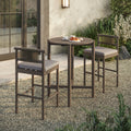 Eleni 3 Piece Outdoor Teak Wood Bar Set